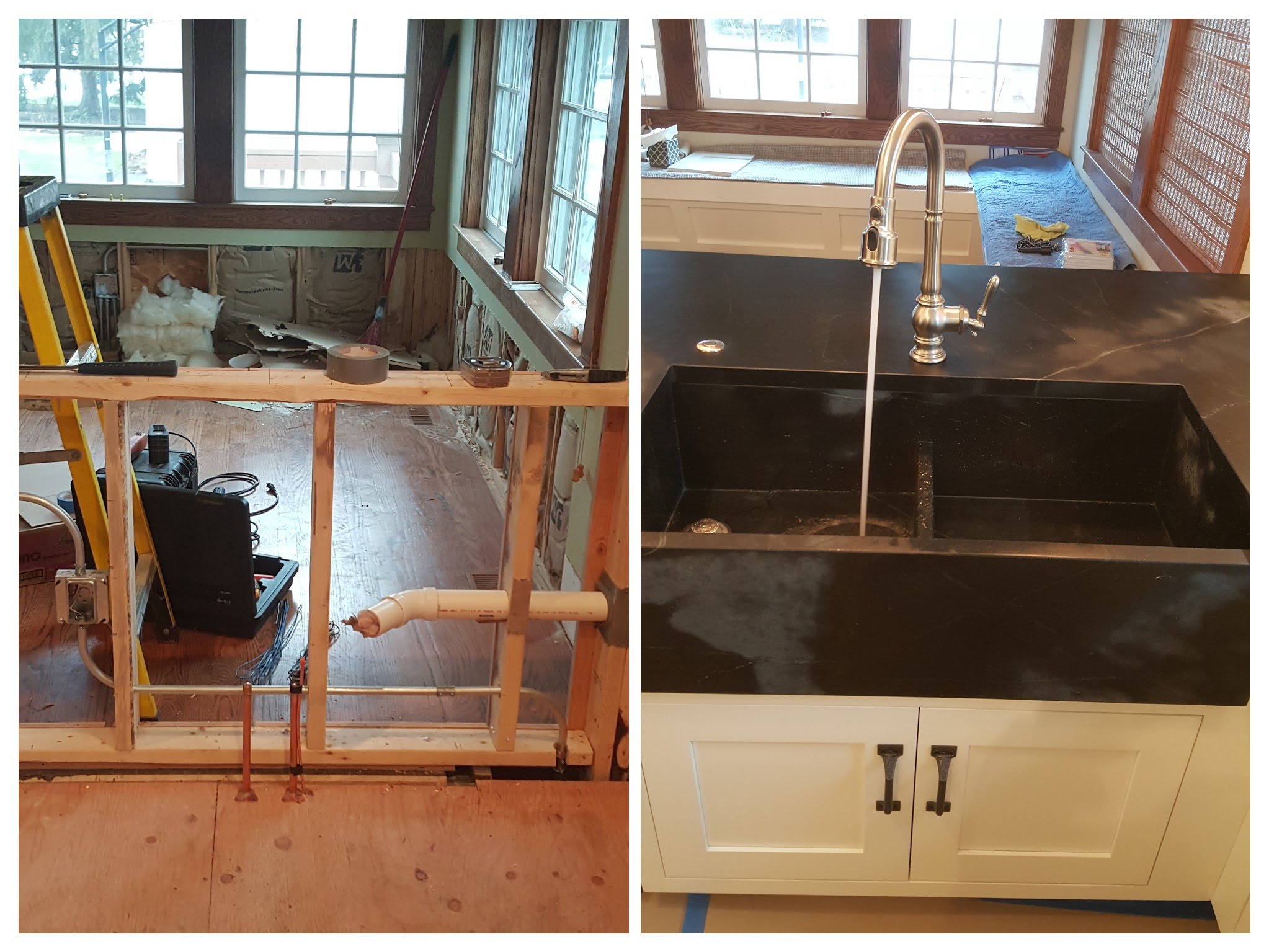 Remodeling kitchen sink of a farmhouse is one way of plumbing care